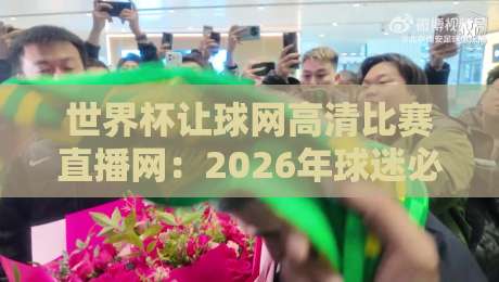 世界杯让球网高清比赛直播网：2026年球迷必备的观赛新姿势！