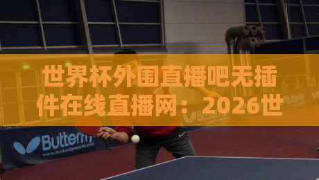 世界杯外围直播吧无插件在线直播网：2026世预赛观赛新选择（世界杯外围直播吧无插件在线直播网）