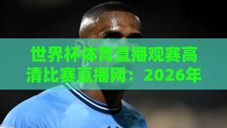 世界杯体育直播观赛高清比赛直播网：2026年看球新姿势，高清不卡顿的秘密
