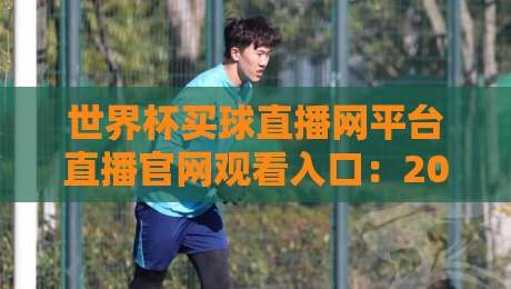 世界杯买球直播网平台直播官网观看入口：2026年球迷必收的观赛通道大全