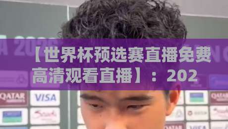 【世界杯预选赛直播免费高清观看直播】:2026年这些平台让你零成本看球!